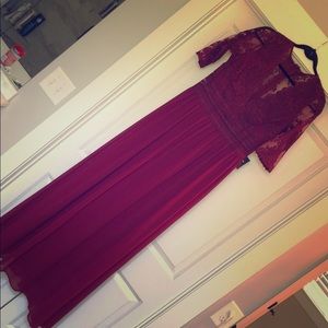 Maxi dress burgundy